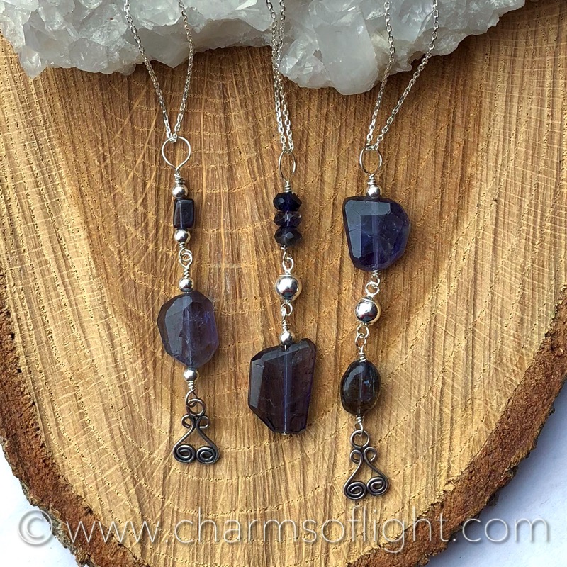 Iolite Pendant Necklace